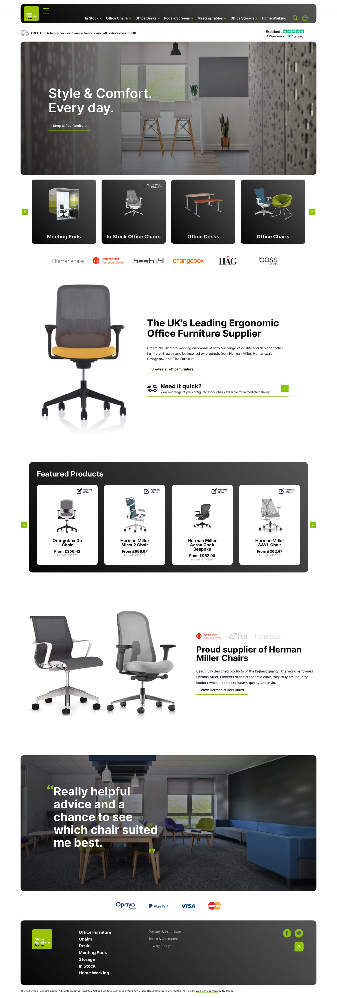 Office Furniture Scene Website