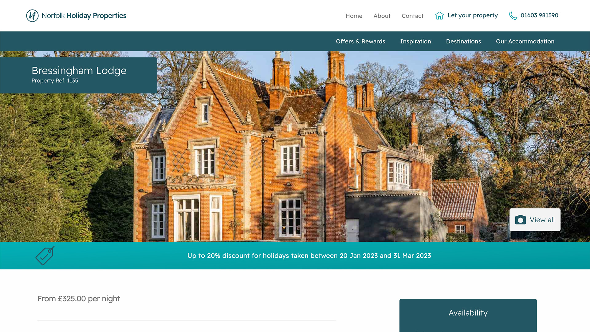Norfolk Holiday Properties property page