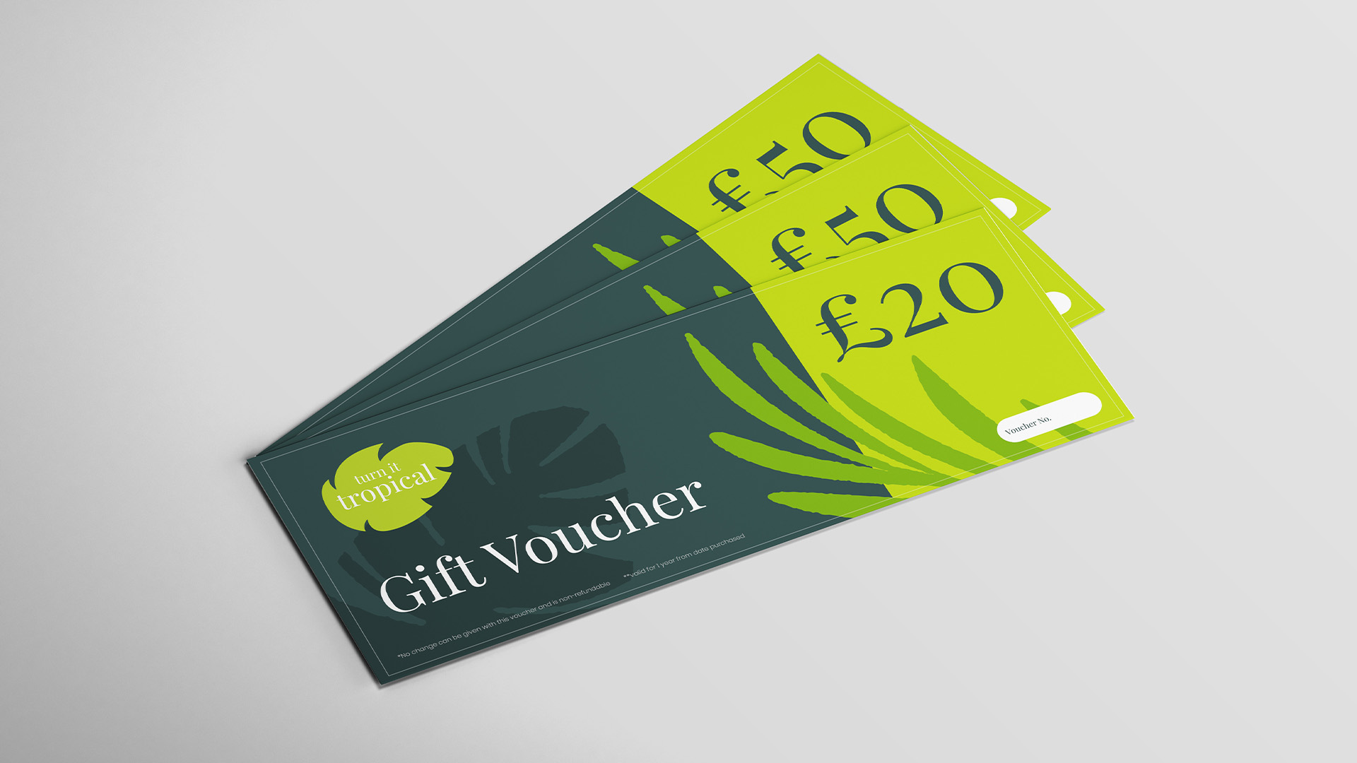 Turn it Tropical gift vouchers