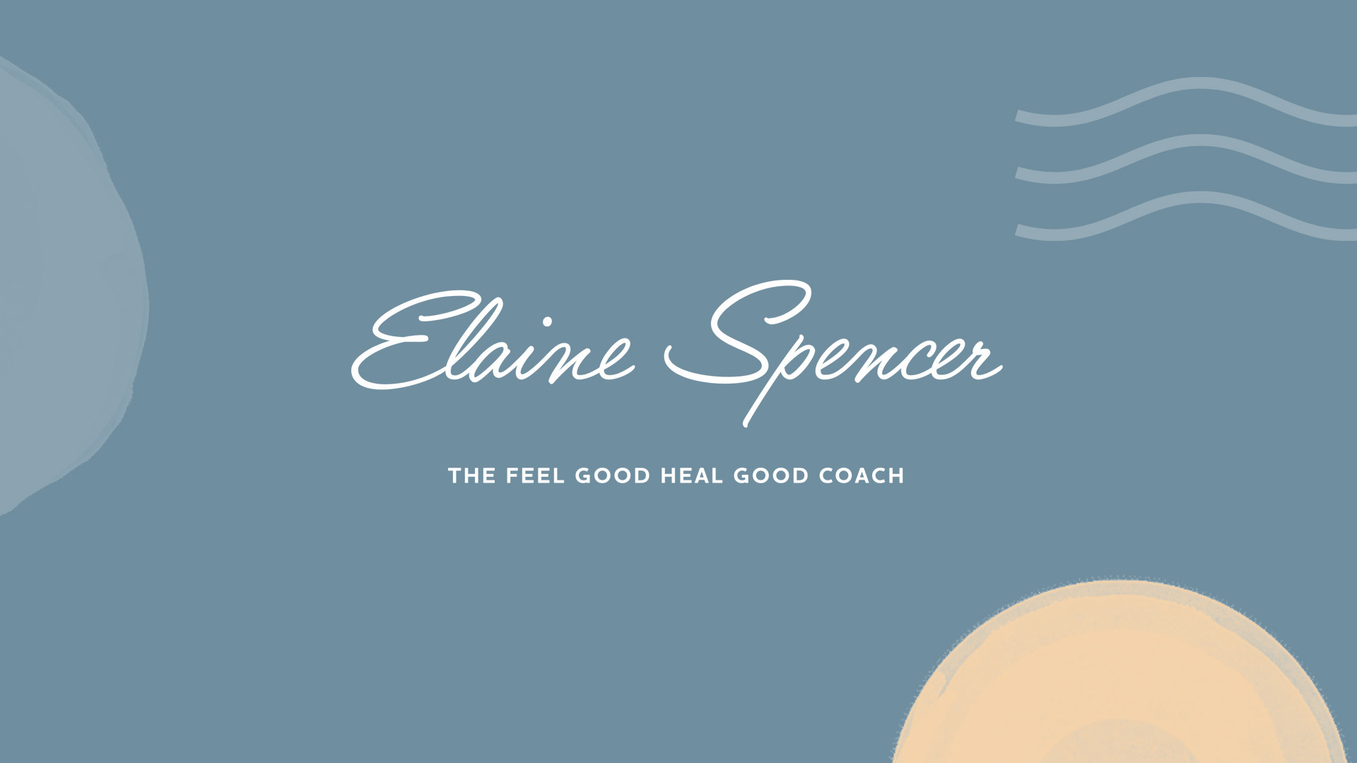 Elaine Spencer branding blue