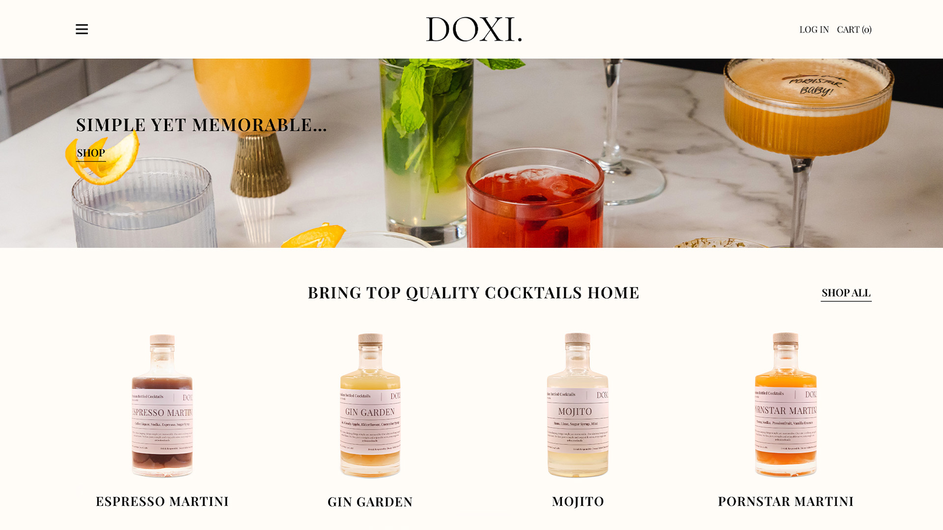 Doxi homepage