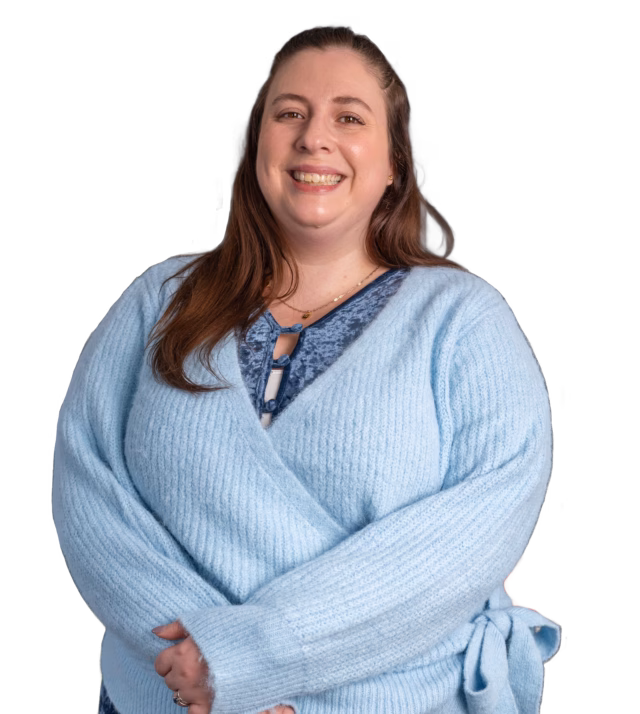 Megan smiling at the camera