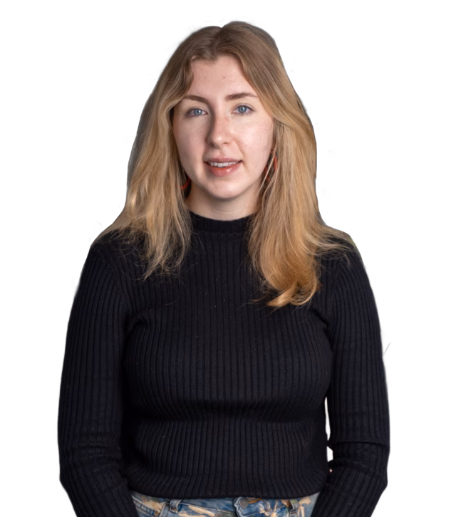 Sophie smiling at the camera