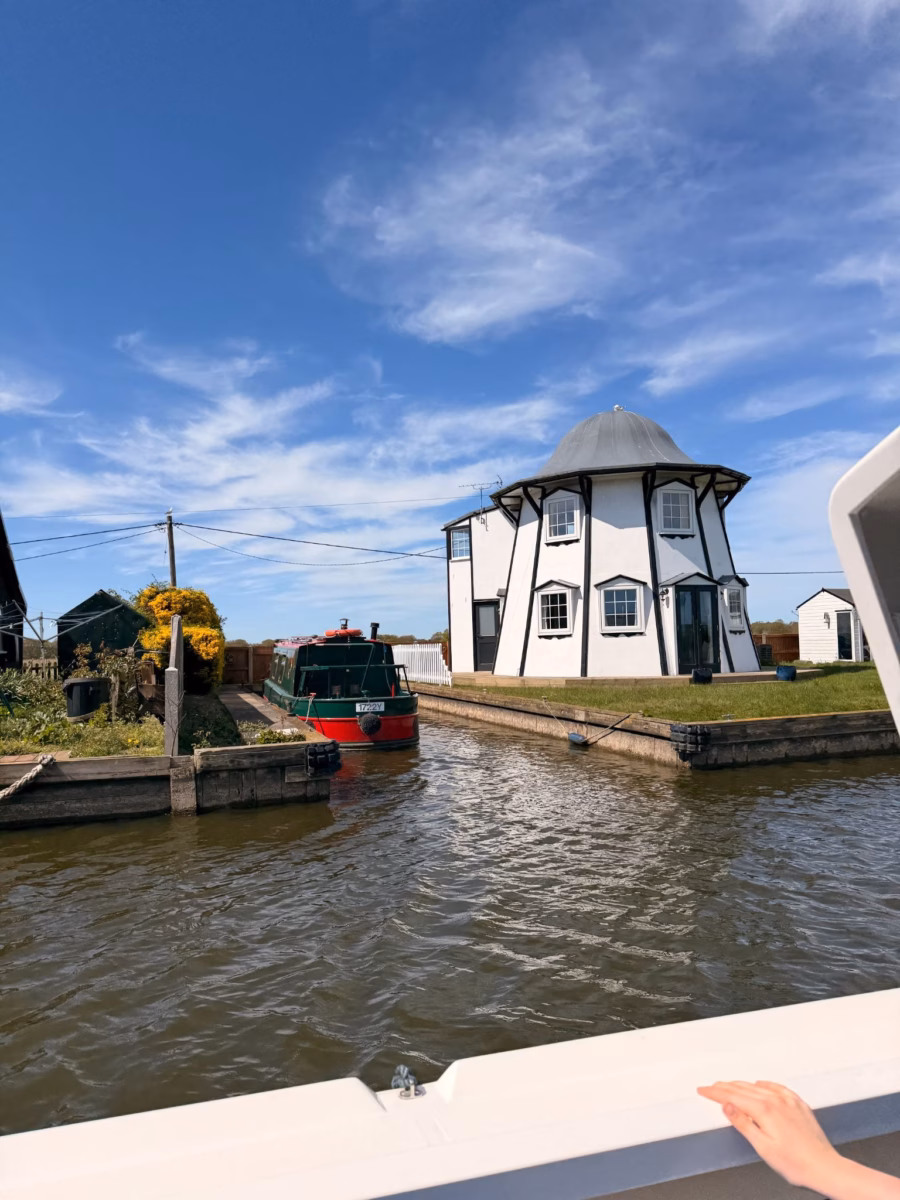 Building on the side of Norfolk Broads